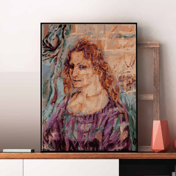 Unforgettable face (Alma Mahler) - Pictură pe numere - Pictorul Fericit