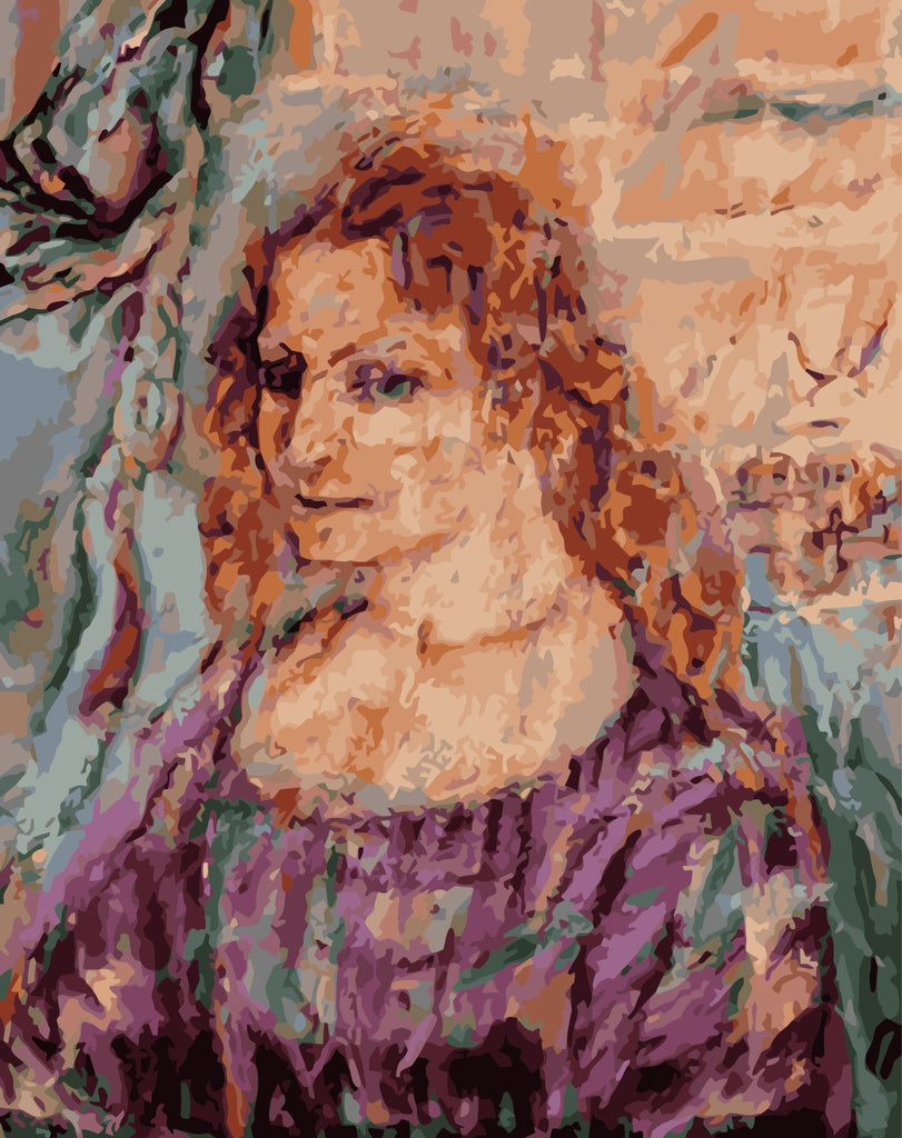 Unforgettable face (Alma Mahler) - Pictură pe numere - Pictorul Fericit