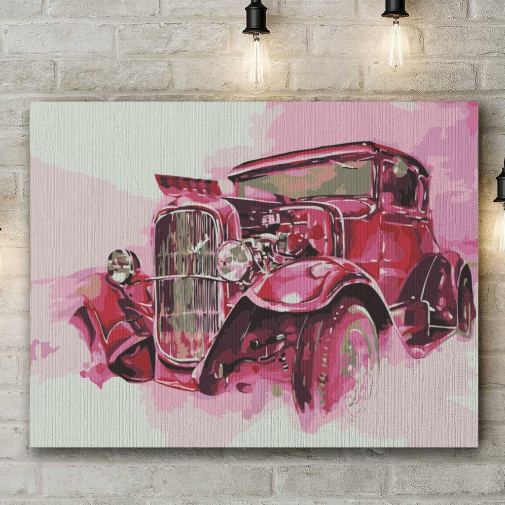 Vintage Car - Pictură pe numere - Pictorul Fericit