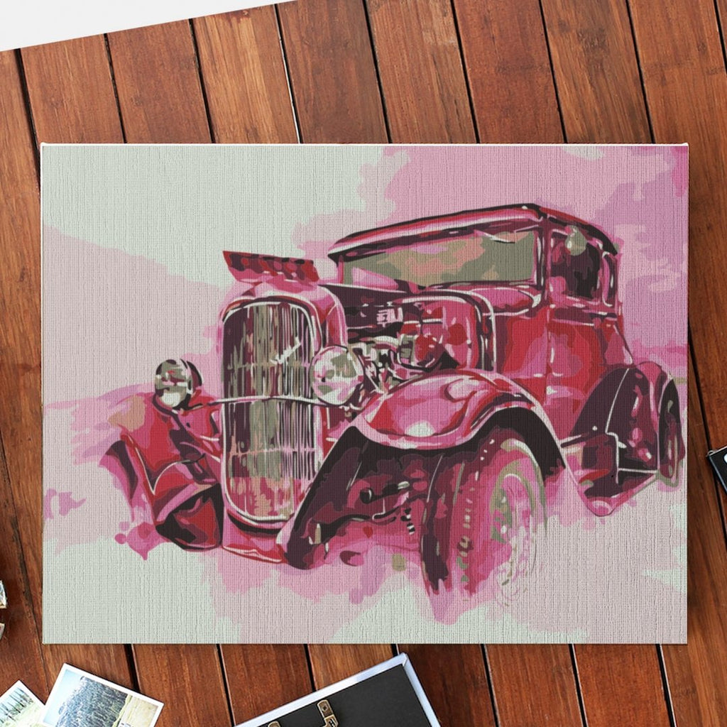 Vintage Car - Pictură pe numere - Pictorul Fericit