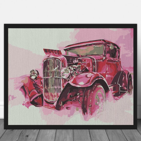 Vintage Car - Pictură pe numere - Pictorul Fericit