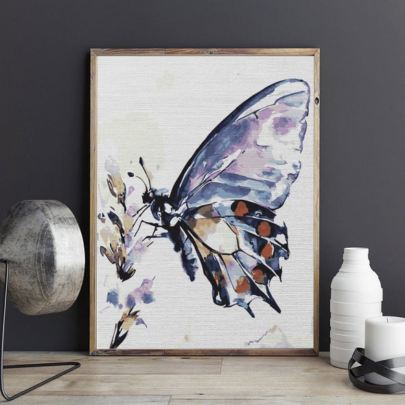 Watercolor butterfly - Pictură pe numere - Pictorul Fericit