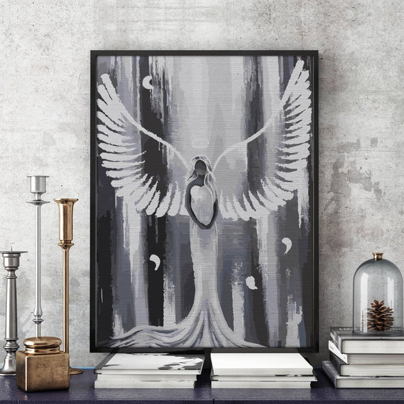 White angel - Pictură pe numere - Pictorul Fericit