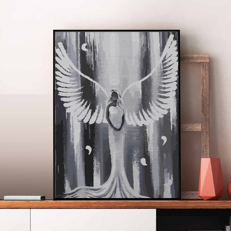 White angel - Pictură pe numere - Pictorul Fericit