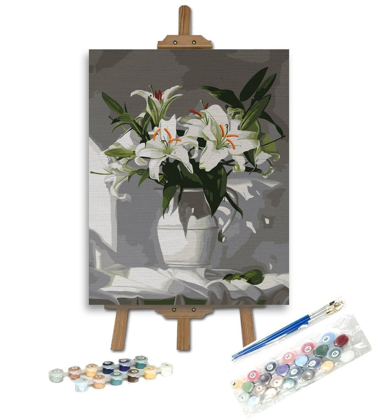 White decor - Pictură pe numere - Pictorul Fericit