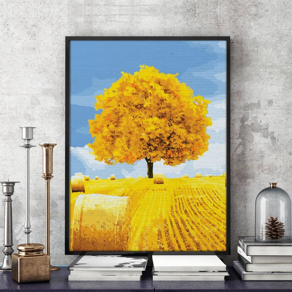 Yellow land- Pictură pe numere - Pictorul Fericit