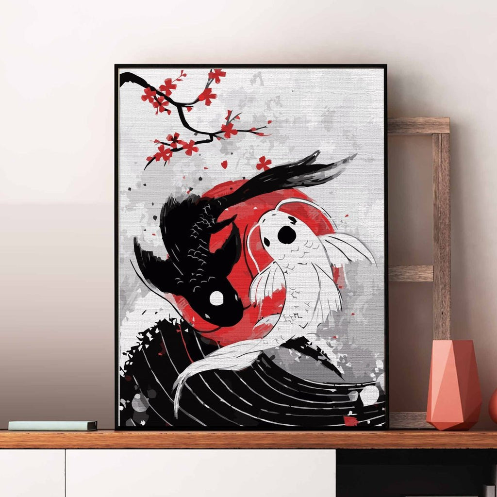 Yin and yang - Pictură pe numere - Pictorul Fericit