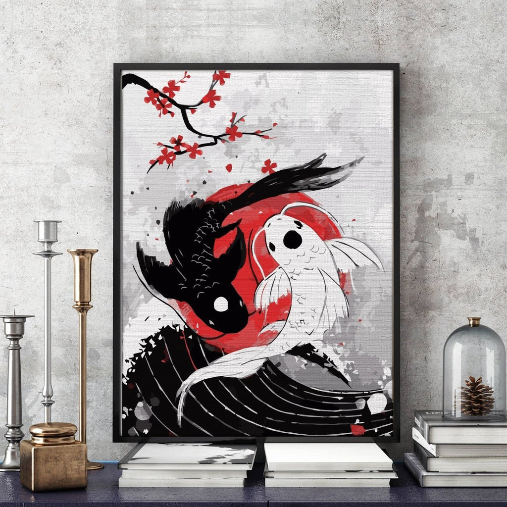 Yin and yang - Pictură pe numere - Pictorul Fericit
