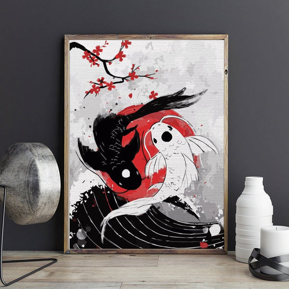 Yin and yang - Pictură pe numere - Pictorul Fericit