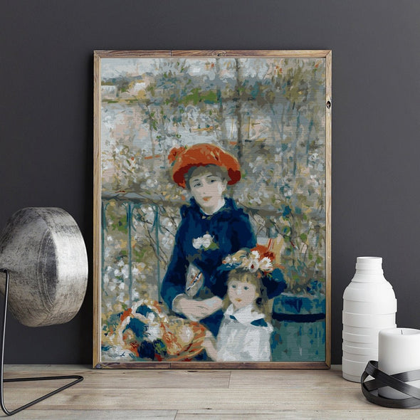 Young Girls (Two Sisters) - Pictură pe numere - Pictorul Fericit