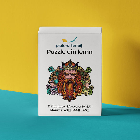 Zeul Mării - Puzzle din lemn - Pictorul Fericit